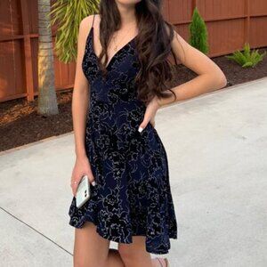 mini navy party dress